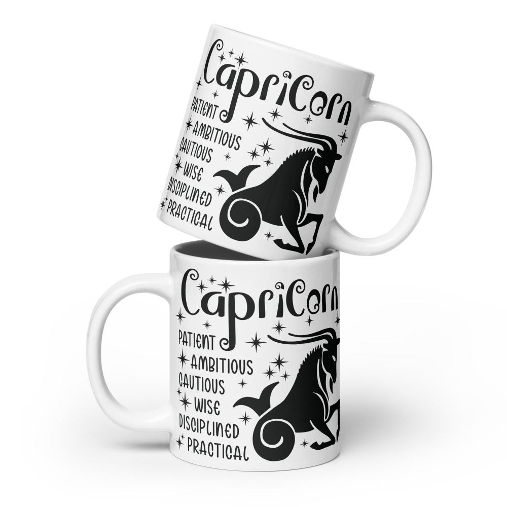 Capricorn Zodiac Positive Traits 20 oz Mug - https://ascensionemporium.net